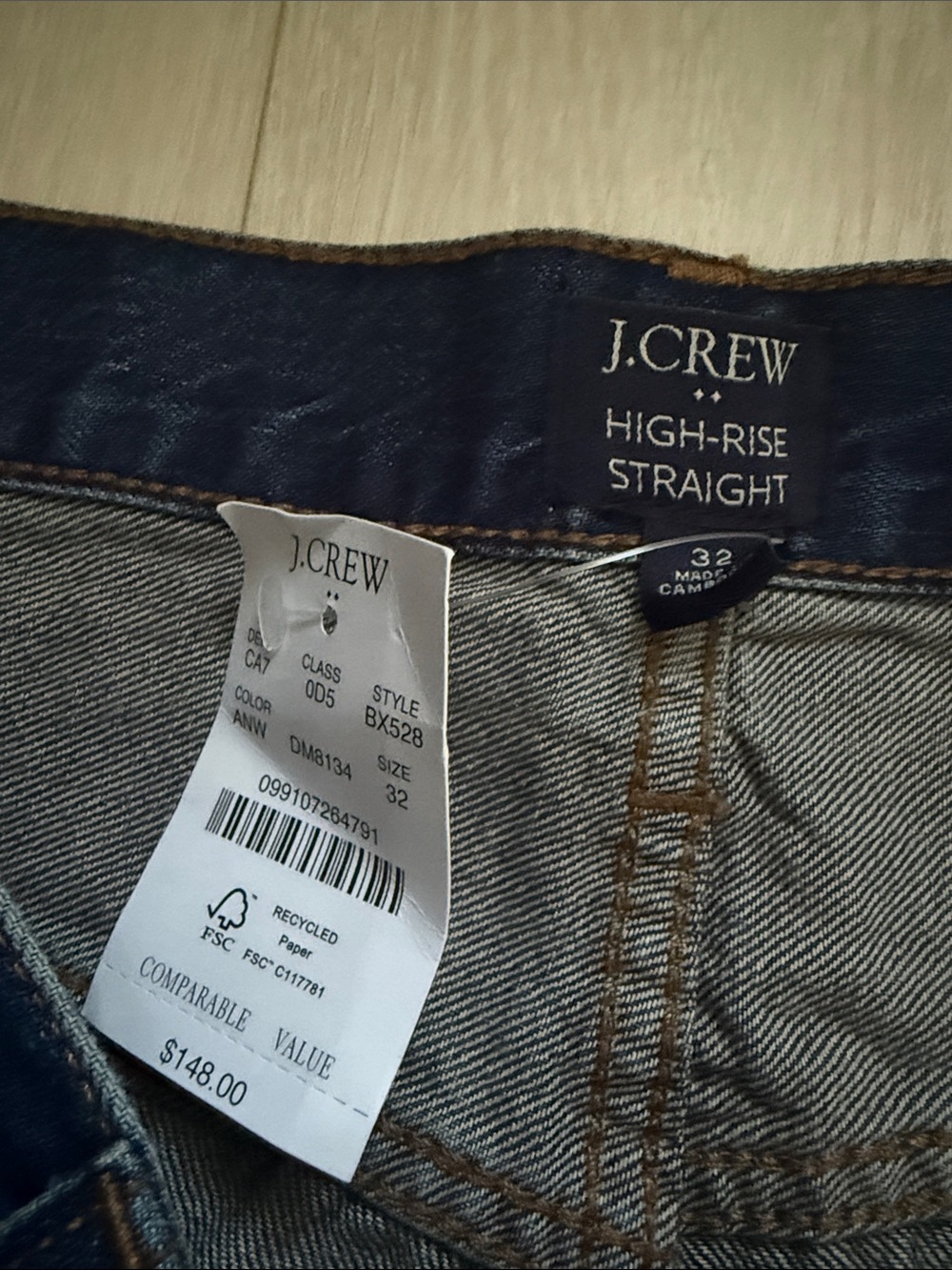 J. Crew Women's Indigo Straight Jeans - Picture 3 of 10